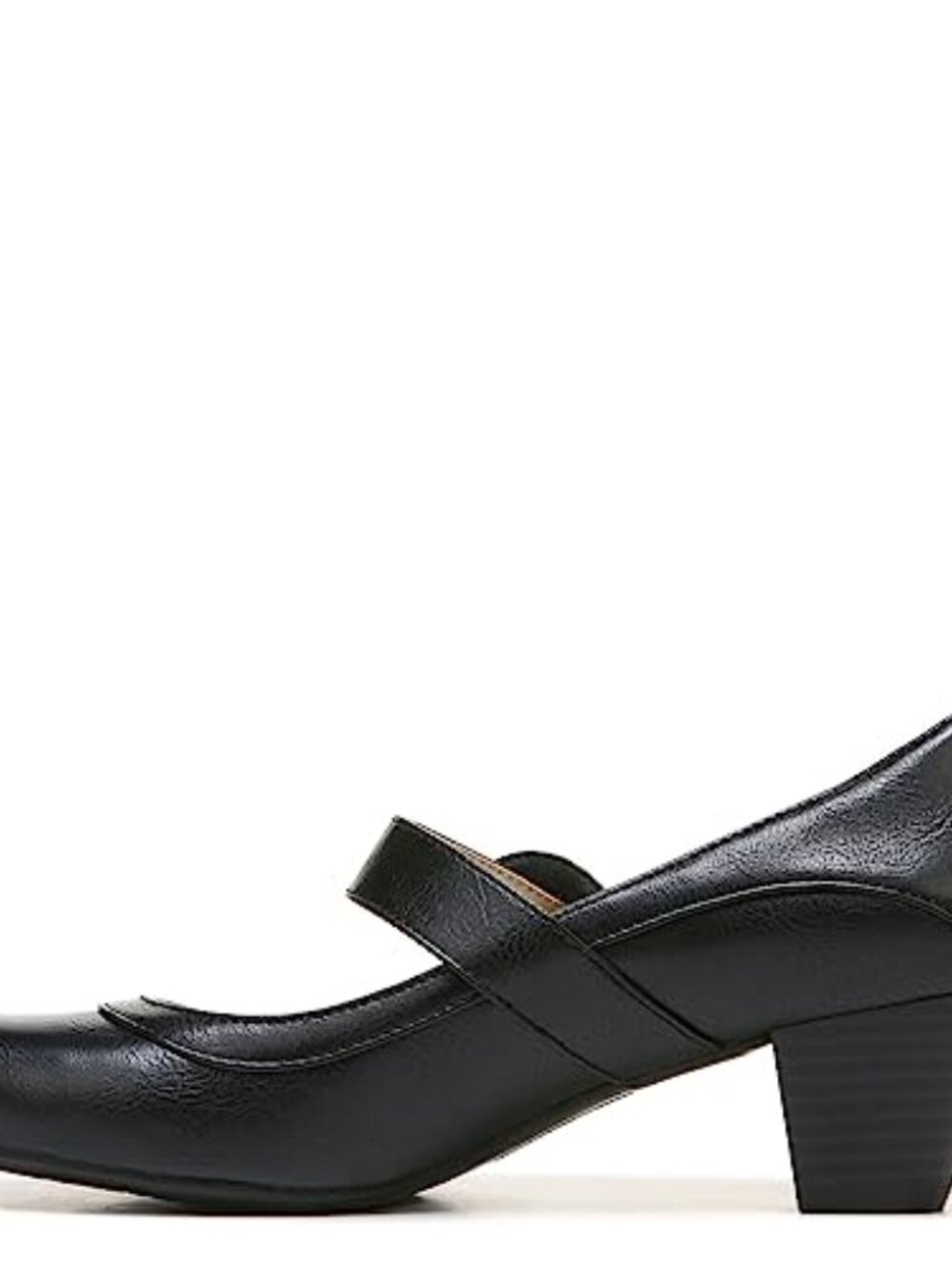 LifeStride Rozz Mary Jane Pumps Women's Faux Leather Block Heel Slip-On Shoes - Picture 6 of 7